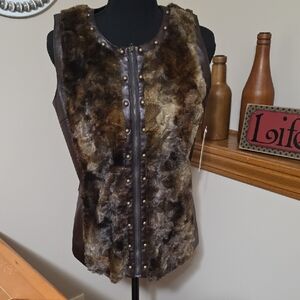 Reba Plush Faux Fur Vest